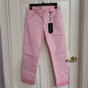 New VERSACE KIDS La Greca printed jeans - Size 14